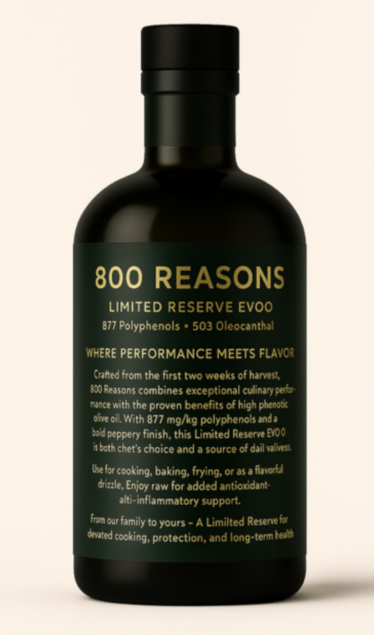 800 Reasons.  Limited Reserve.  Elevated Culinary.
